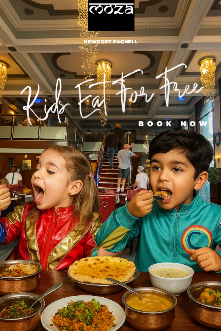 Kids Eat For Free at Moza Indian, Newport Pagnell