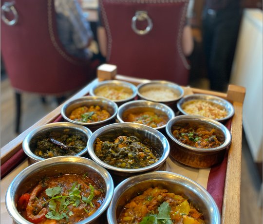 Christmas Dinner at Moza Indian Milton Keynes The Grange, Maaya, Calcutta Brasserie, Spice Village, Patley